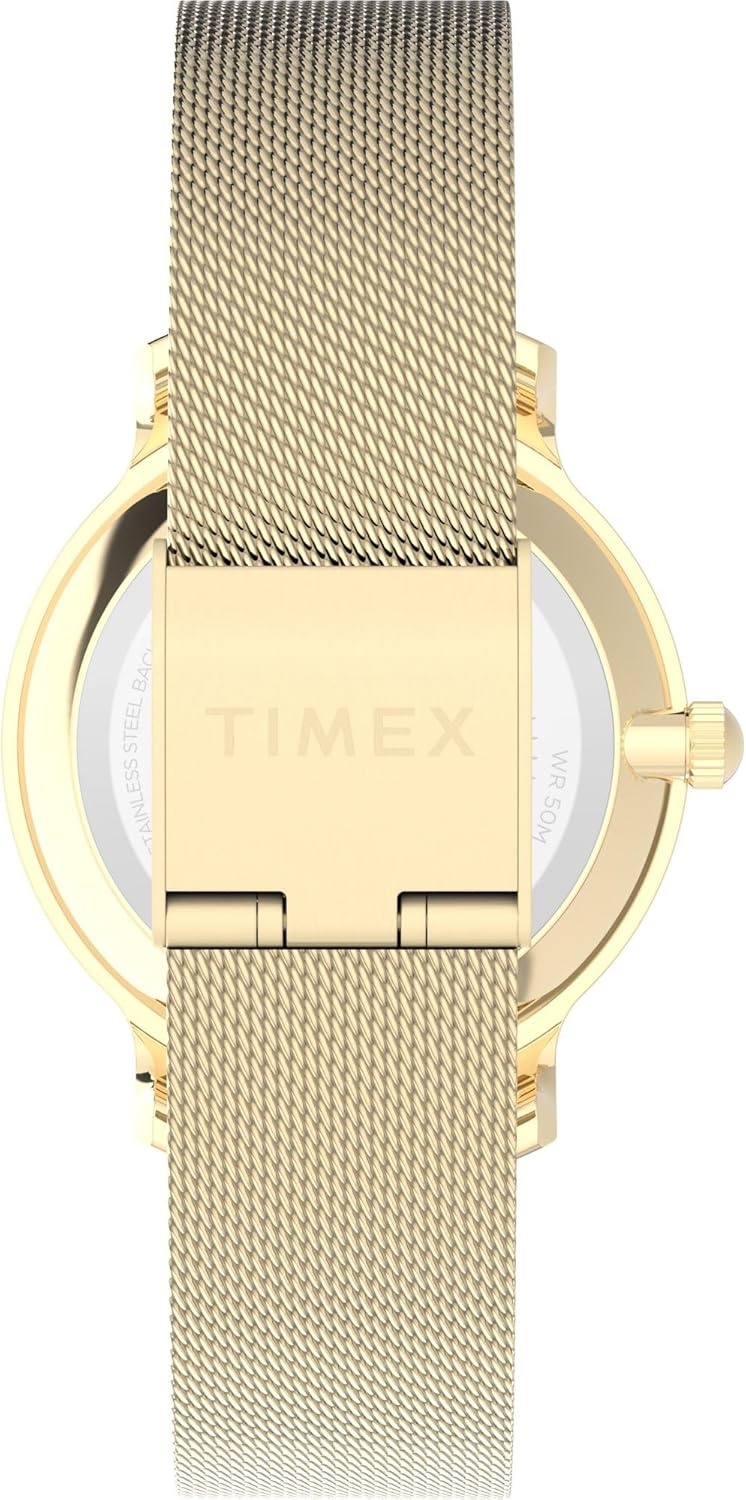 image:imageTimex Transcend 34mm Womens Analog Watch Stylish Modern DesignGoldToneGoldToneGreen