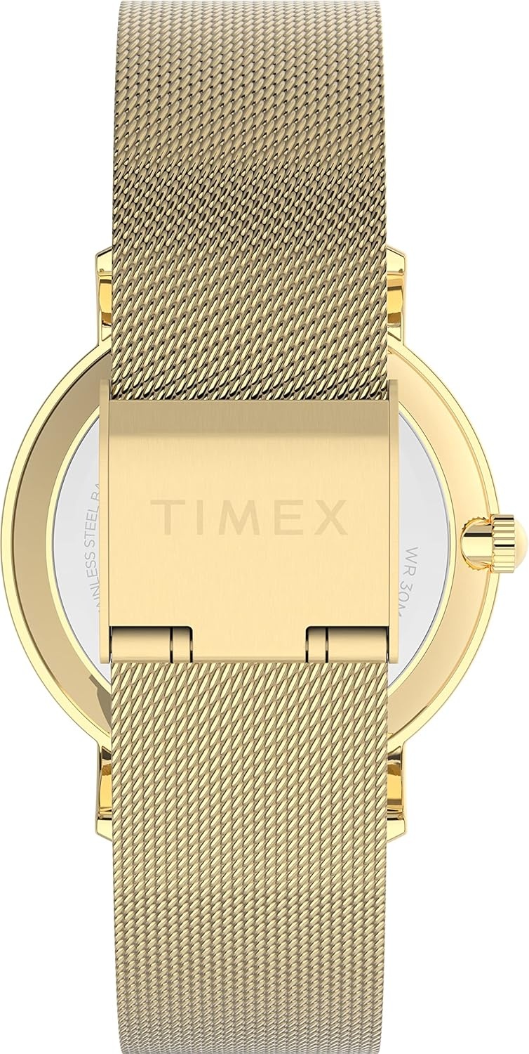 image:imageTimex Transcend 34mm Womens Analog Watch Stylish Modern DesignGoldblack