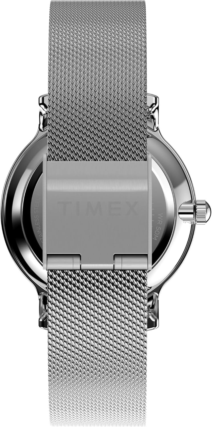 image:imageTimex Transcend 34mm Womens Analog Watch Stylish Modern DesignSilverToneSilverToneSilverTone