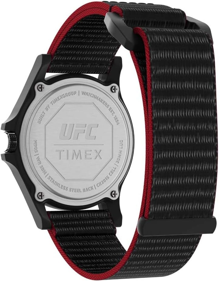 image:imageTimex UFC Mens Apex 40mm WatchBlackBlackBlackRed