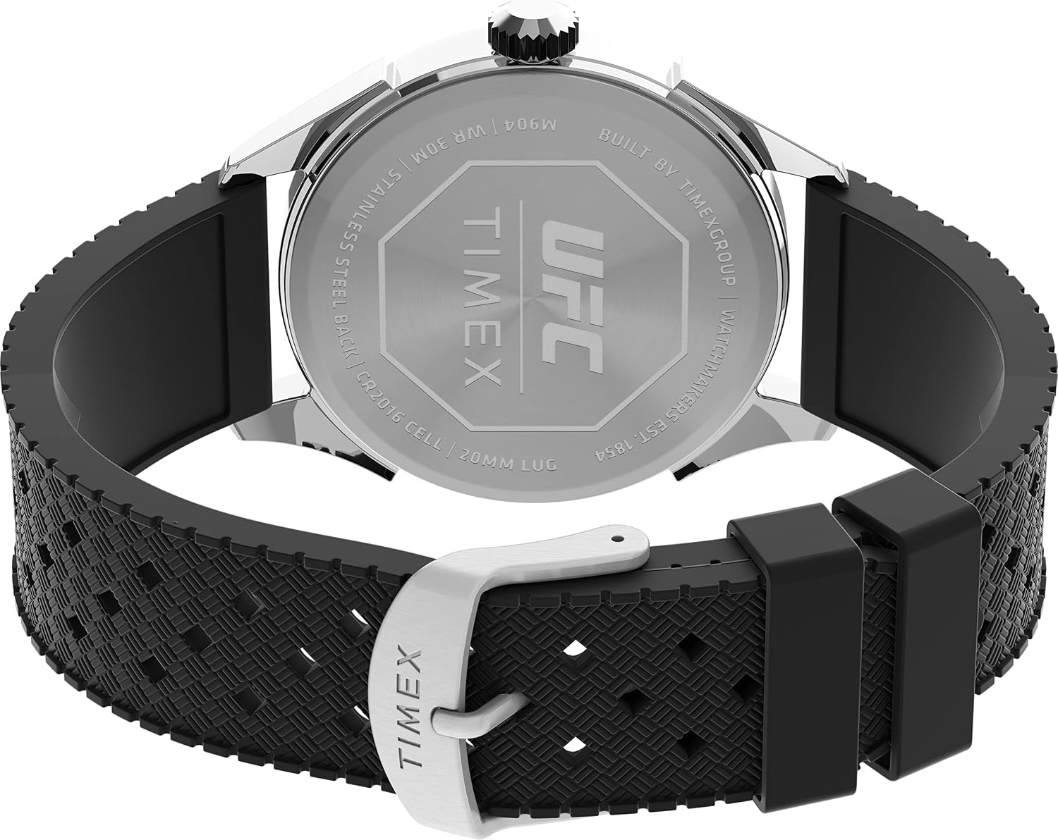 image:imageTimex UFC Mens Athena 42mm WatchBlackSilverTone
