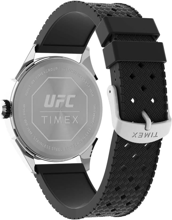 image:imageTimex UFC Mens Athena 42mm WatchBlackSilverTone