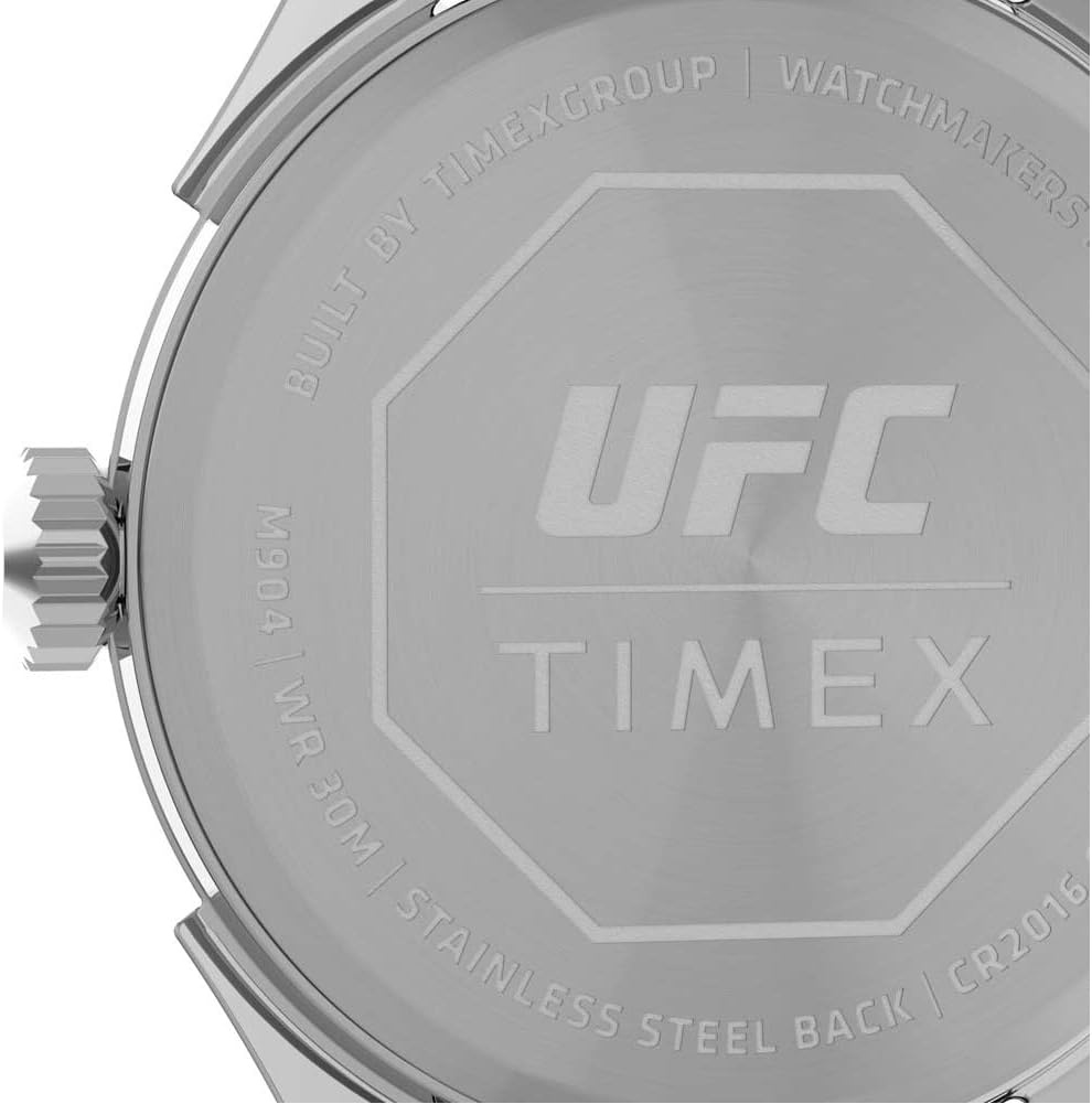 image:imageTimex UFC Mens Athena 42mm WatchBlackSilverTone