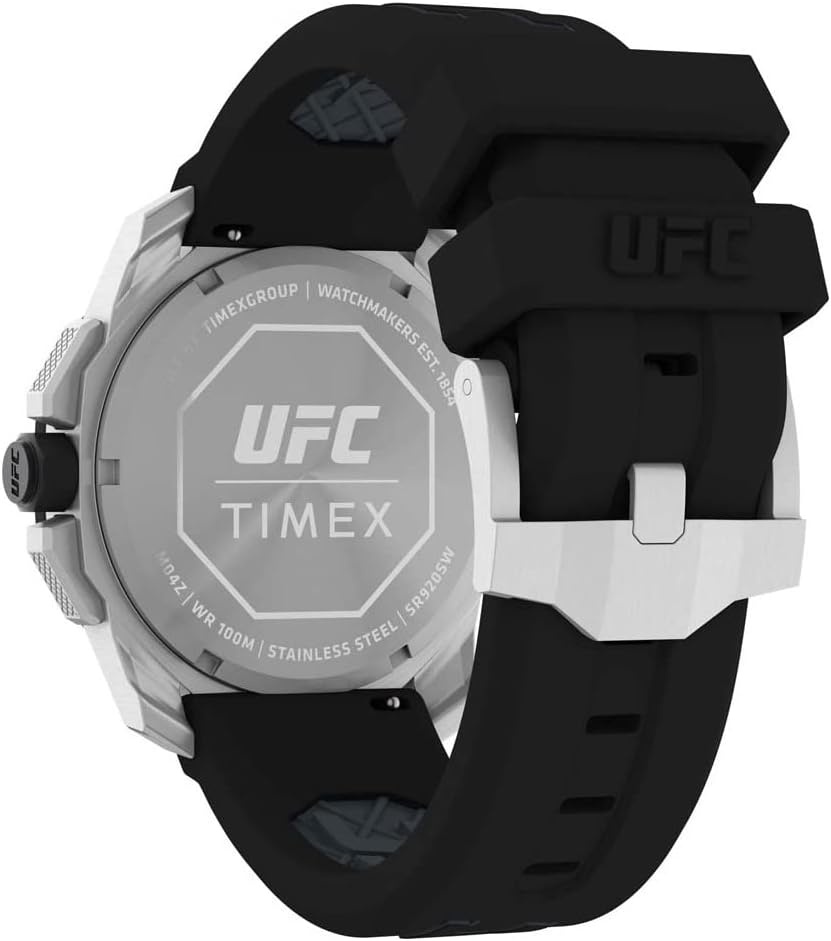 image:imageTimex UFC Mens Icon 45mm WatchBlackSilverTone