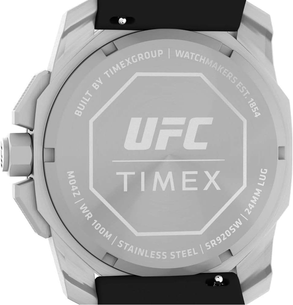 image:imageTimex UFC Mens Icon 45mm WatchRedBlackSilverTone