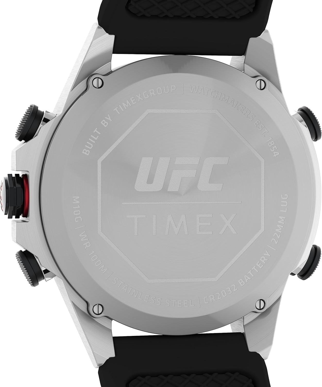 image:imageTimex UFC Mens Kick 49mm WatchBlackDigitalSilverTone