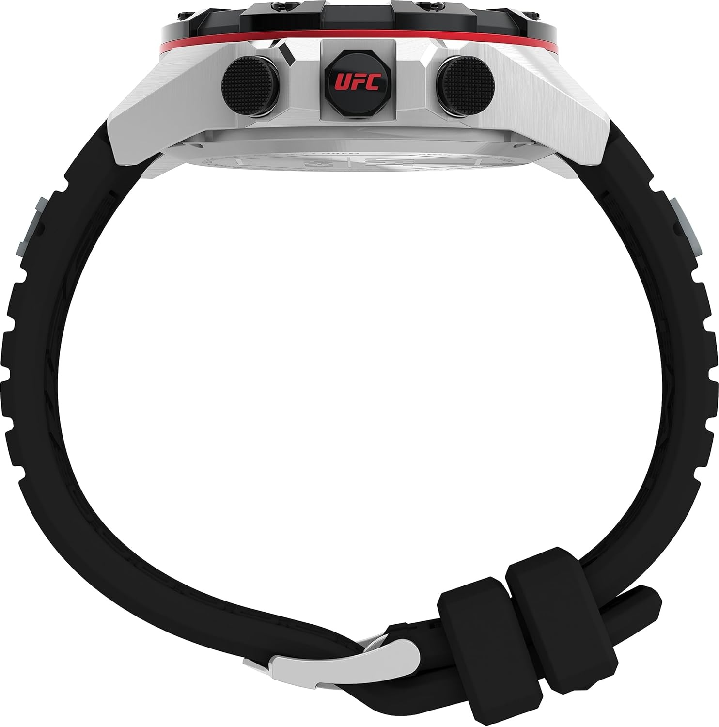 image:imageTimex UFC Mens Kick 49mm WatchBlackDigitalSilverTone