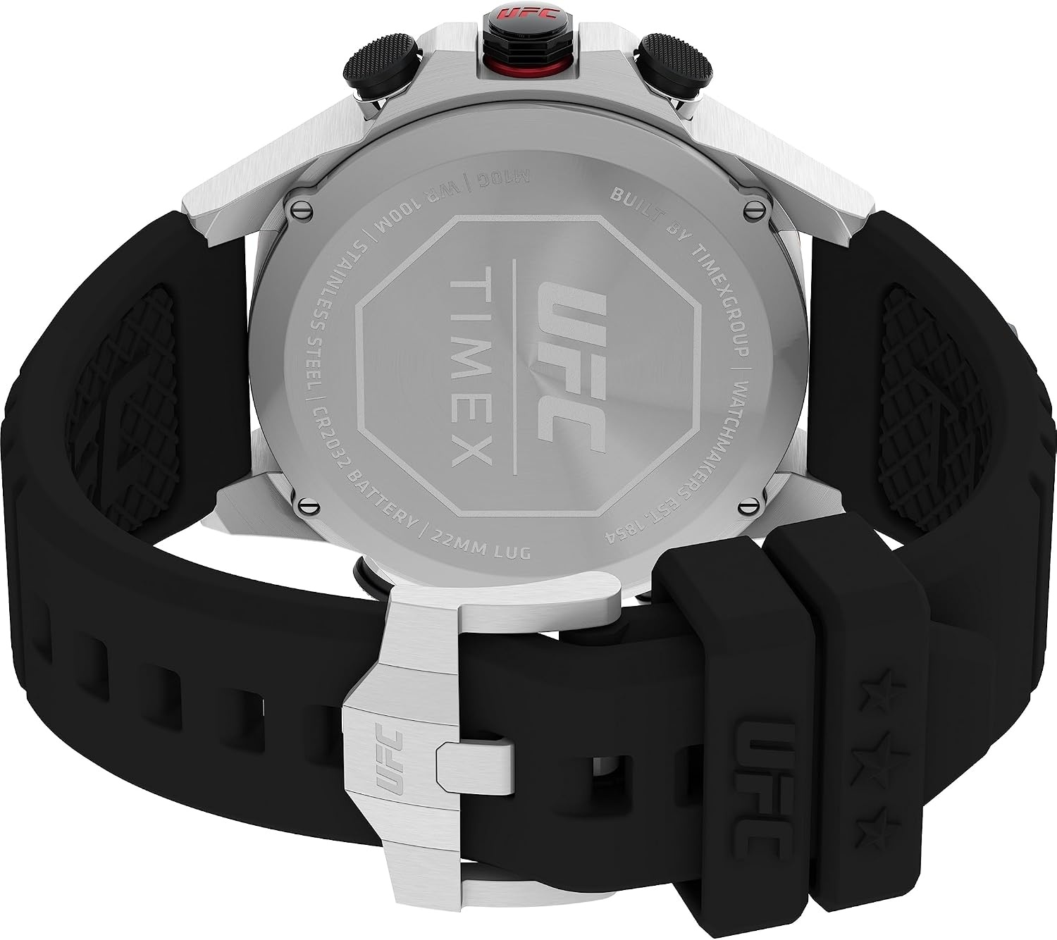 image:imageTimex UFC Mens Kick 49mm WatchBlackDigitalSilverTone