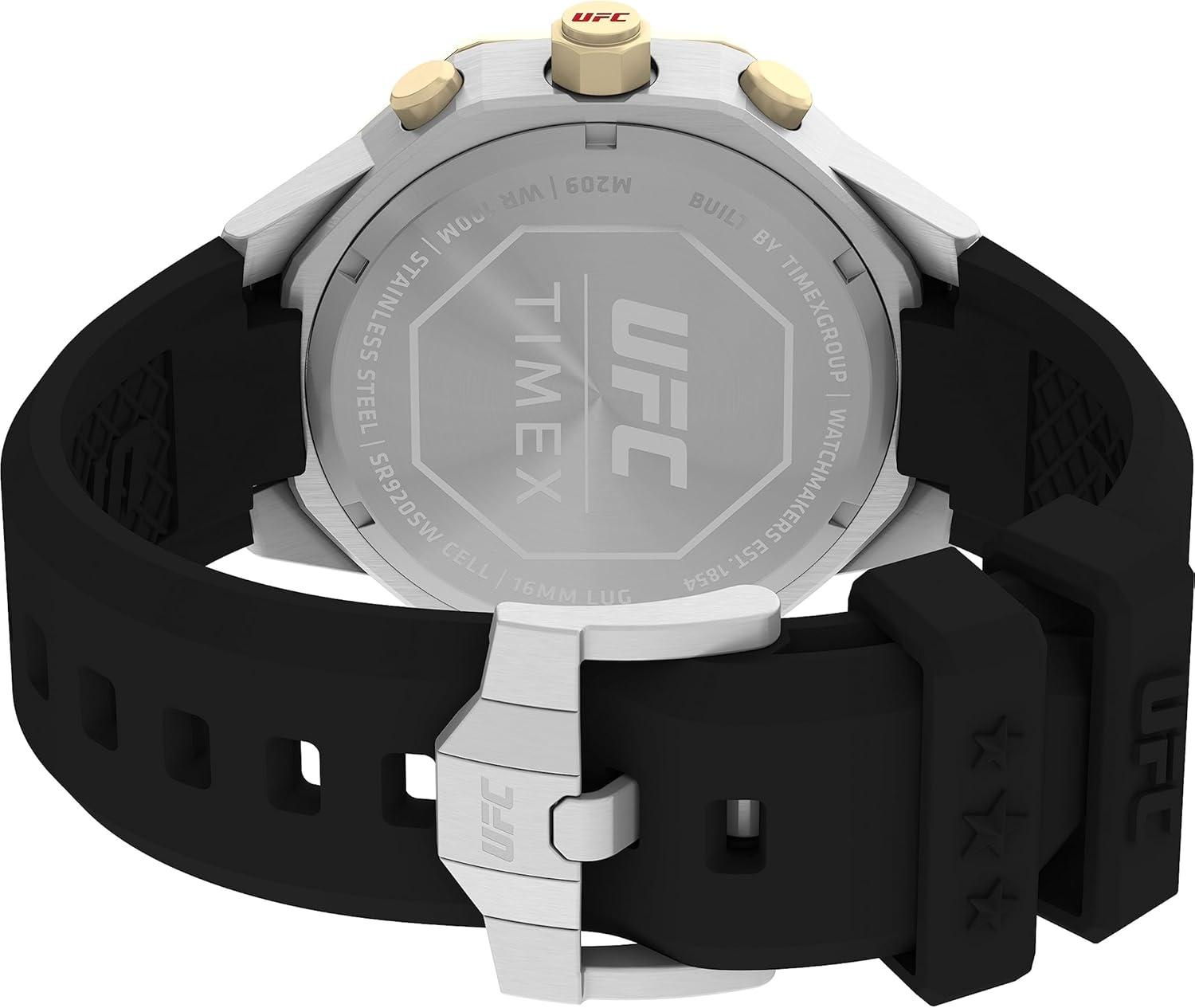 image:imageTimex UFC Mens King 45mm WatchBlackBlackSilverTone