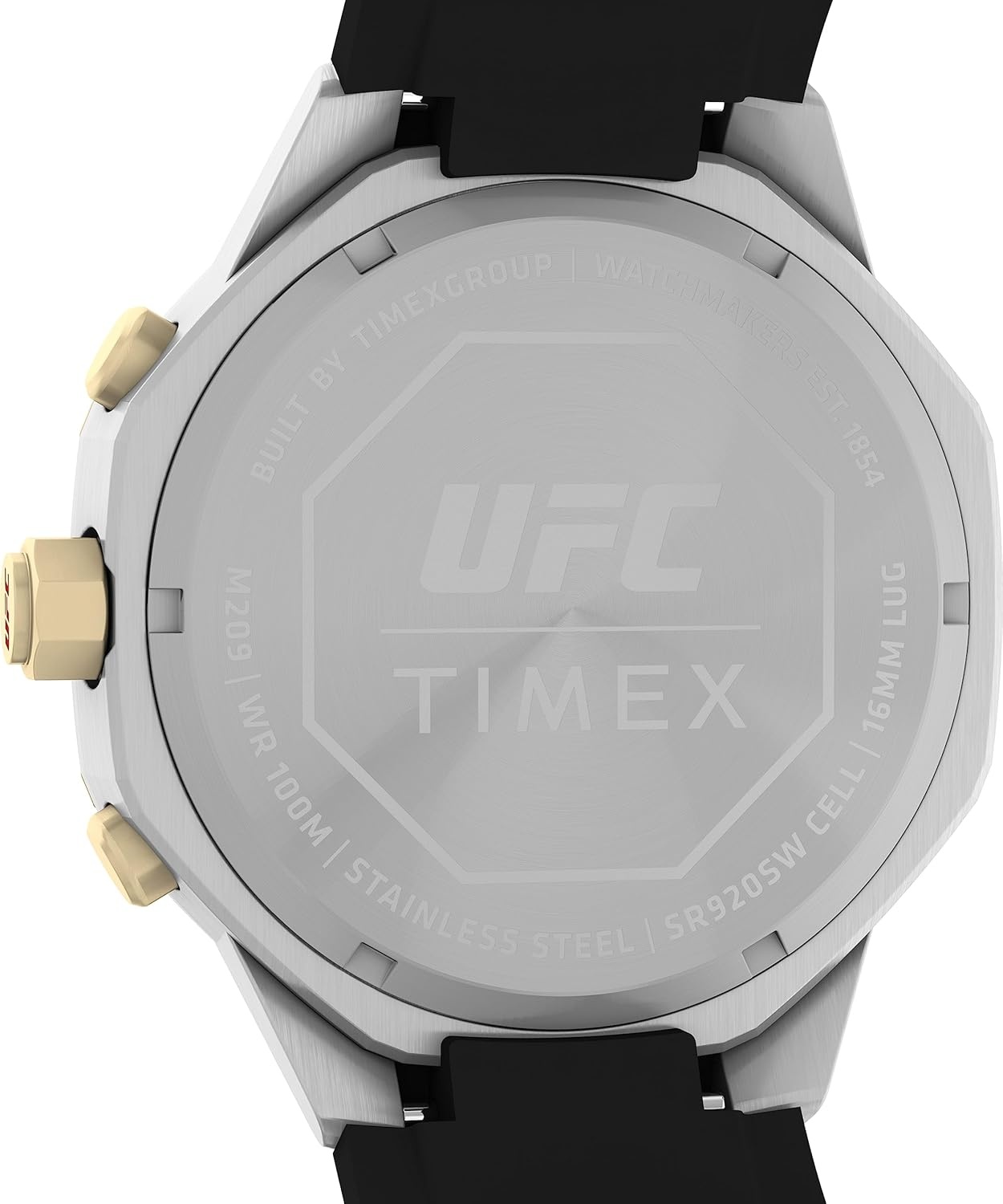 image:imageTimex UFC Mens King 45mm WatchBlackBlackSilverTone
