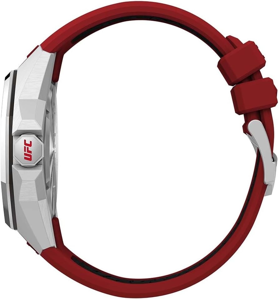 image:imageTimex UFC Mens Pro 44mm WatchRedBlackSilverTone