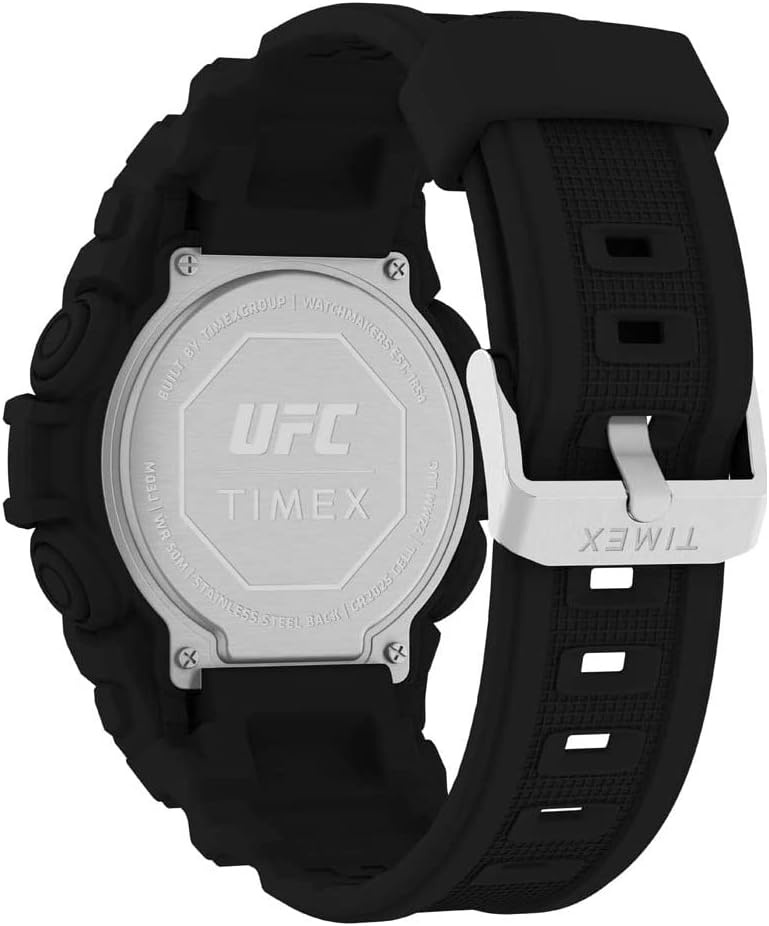 image:imageTimex UFC Mens Rematch 50mm WatchBlackSilverTone