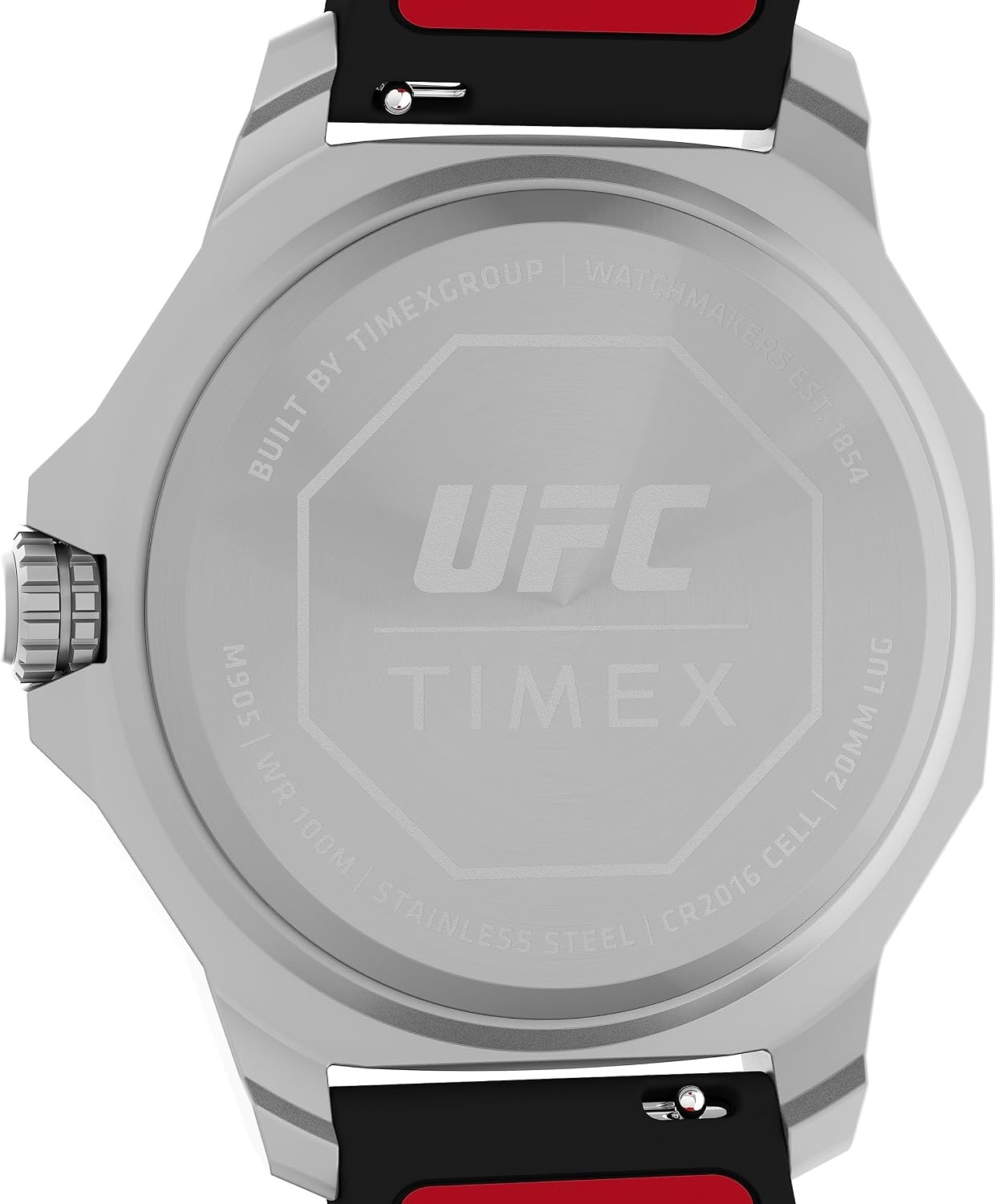 image:imageTimex UFC Mens Reveal 41mm WatchBlackBlackSilverTone