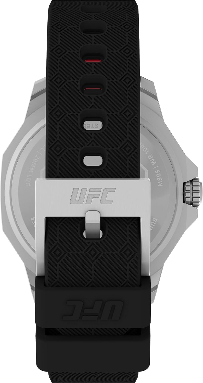 image:imageTimex UFC Mens Reveal 41mm WatchBlackBlackSilverTone