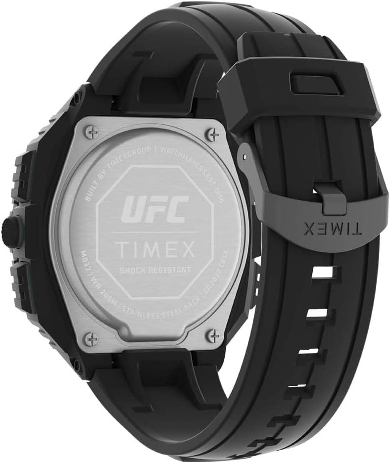 image:imageTimex UFC Mens Shock Oversize 50mm WatchBlackDigitalYellow