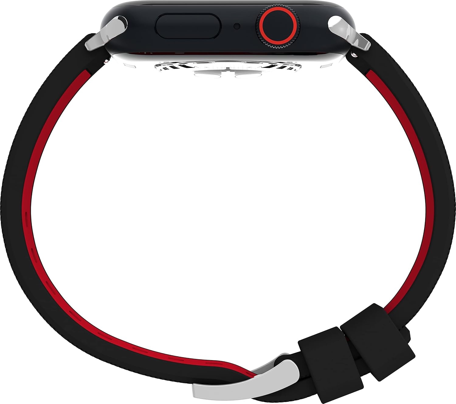 image:imageTimex UFC Smartwatch Band Compatible with Apple Watch 44mm 45mm 49mmBlackRed