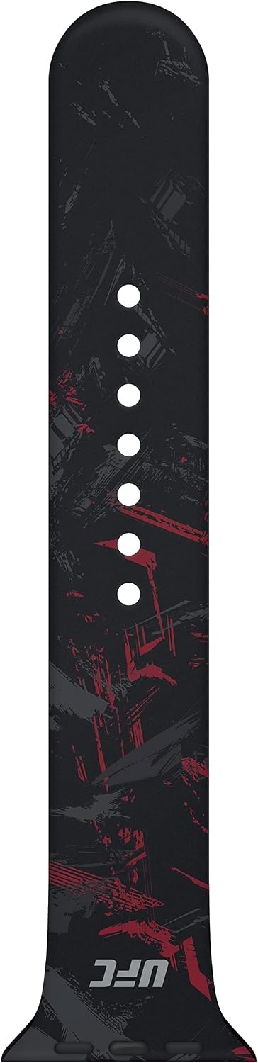 image:imageTimex UFC Smartwatch Band Compatible with Apple Watch 44mm 45mm 49mmBlackSilverRed Splatter