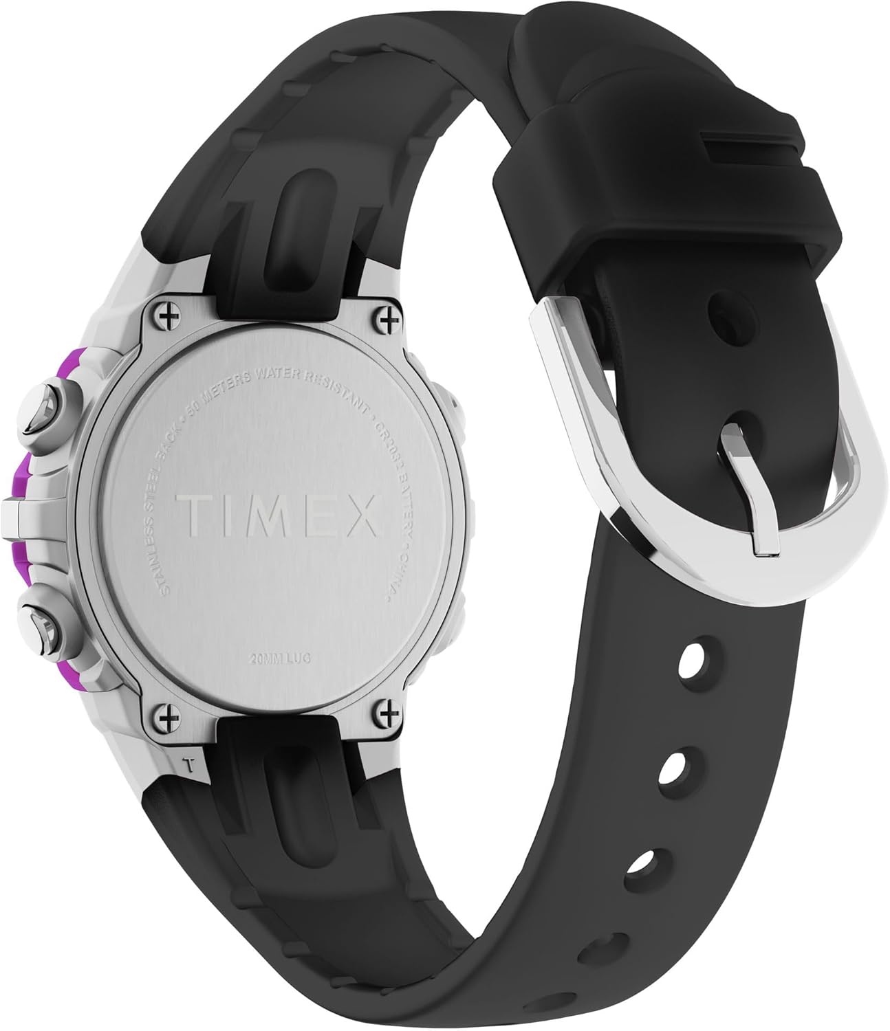image:imageTimex Unisex Digital 33mm WatchBlackBlackDigital