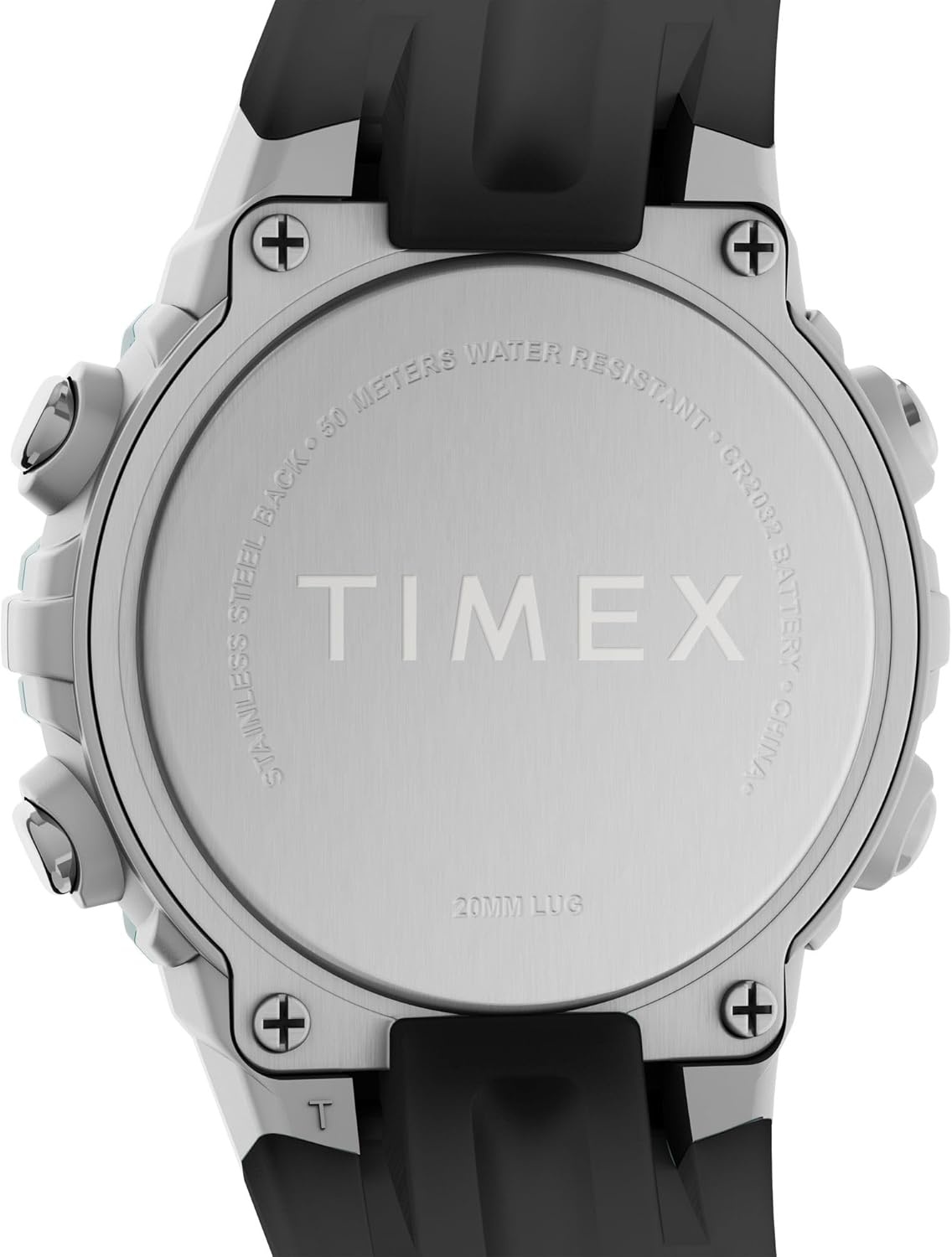 image:imageTimex Unisex Digital 33mm WatchBlackSilverToneDigital