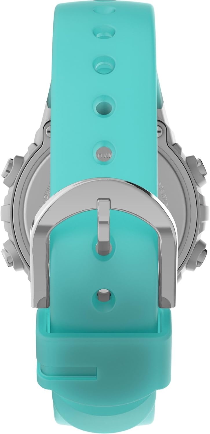 image:imageTimex Unisex Digital 33mm WatchBlueSilverToneDigital