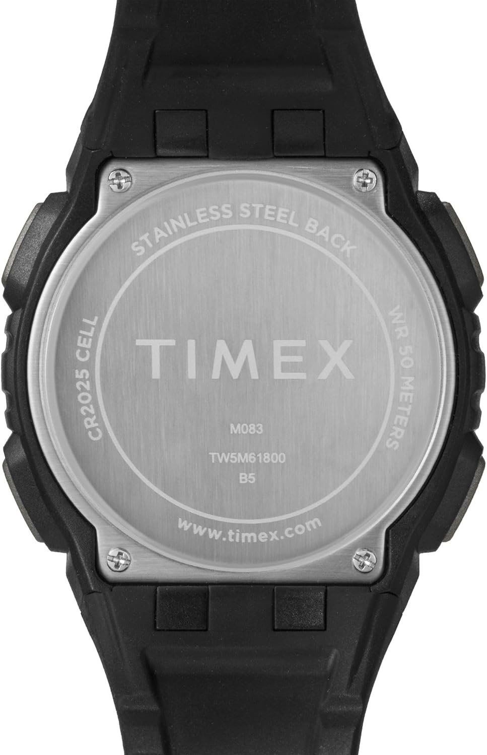 image:imageTimex Unisex Digital 43mm WatchBlackBlackBlack Digital