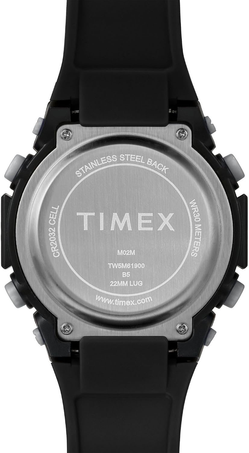 image:imageTimex Unisex Digital 50mm WatchBlackBlack Wjite Digital