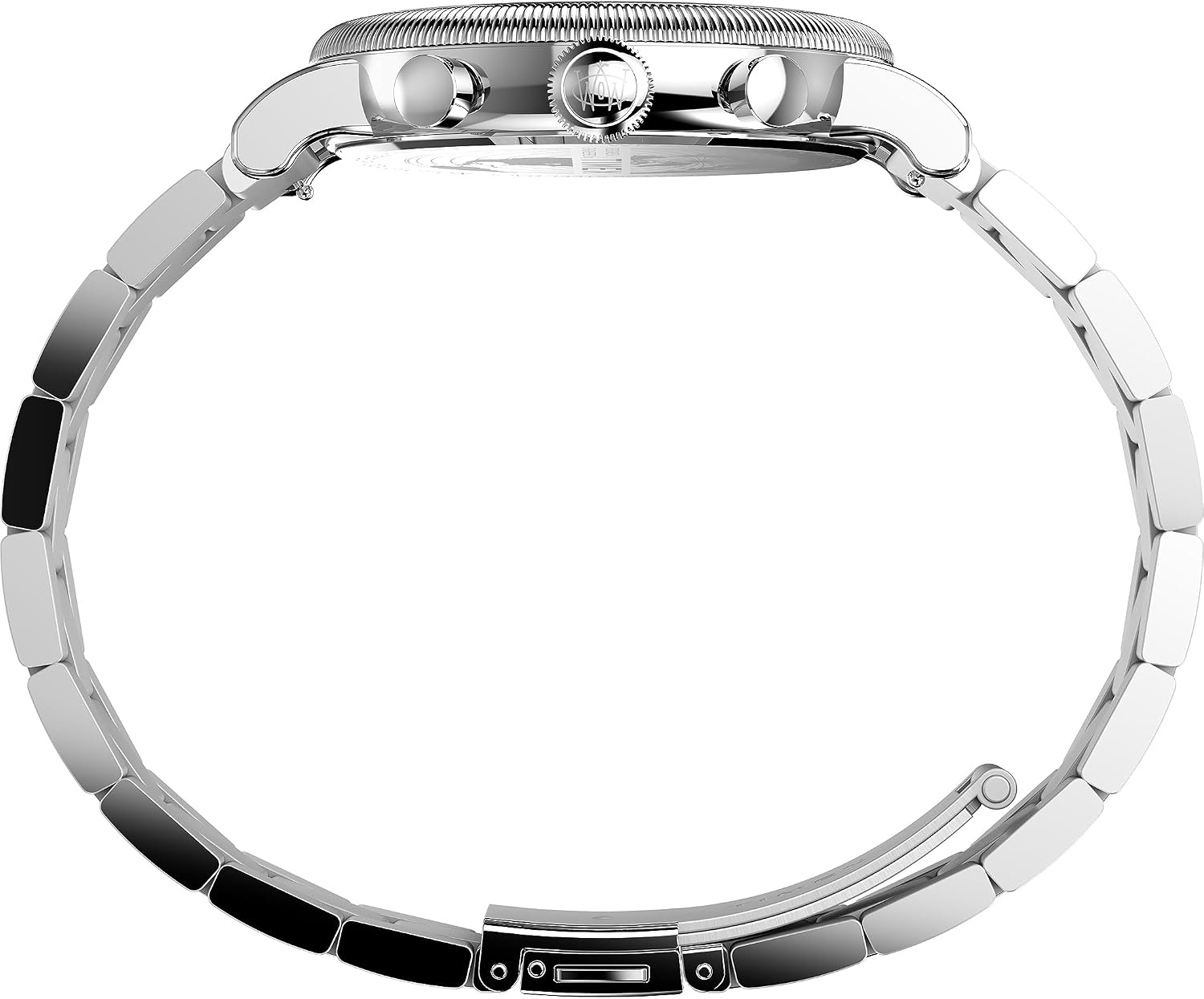 image:imageTimex Waterbury 39mm Mens Analog Watch Durable Stainless Steel Case Day and Date Window Durable Design 100M Water ResistanceStainless SteelSilverToneSilverTone