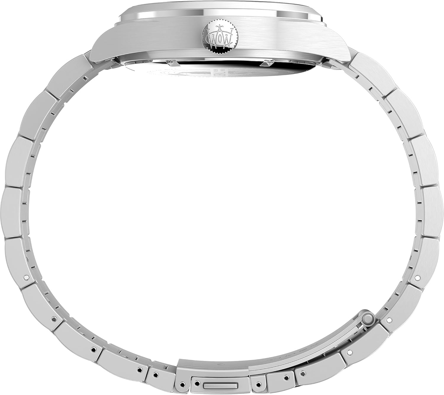 image:imageTimex Waterbury 39mm Mens Analog Watch Durable Stainless Steel Case Day and Date Window Durable Design 100M Water ResistanceStainless SteelStainless SteelBlack