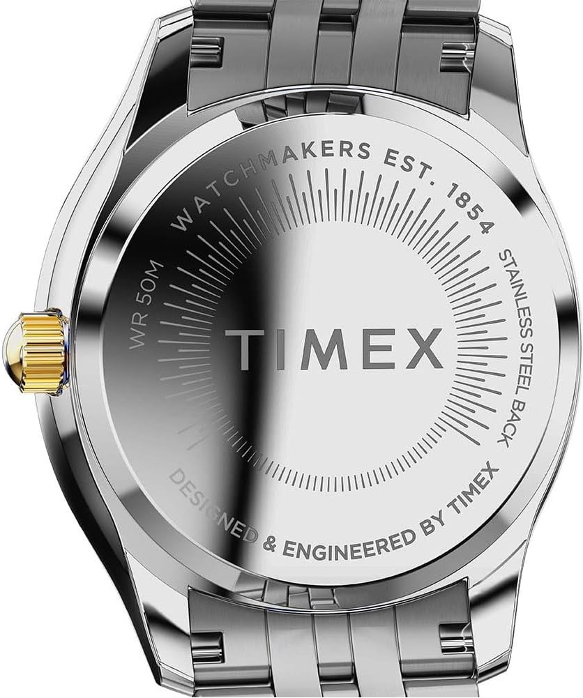 image:imageTimex Womens Ariana 36mm WatchTwoToneSilverToneTwoToneChrono