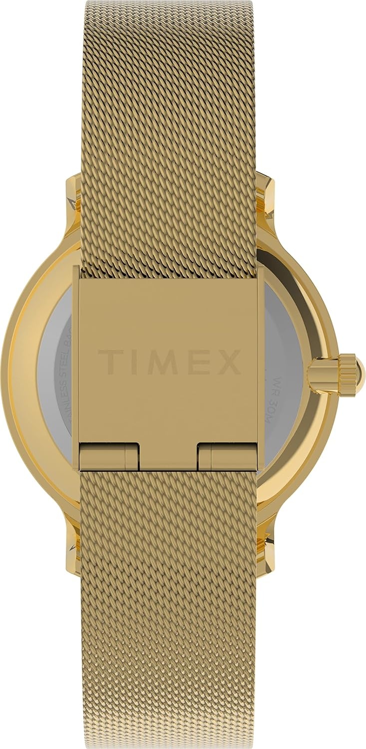 image:imageTimex Womens Celestial 31mm Watch GoldTone Bracelet Blue Dial GoldTone CaseBlueGold