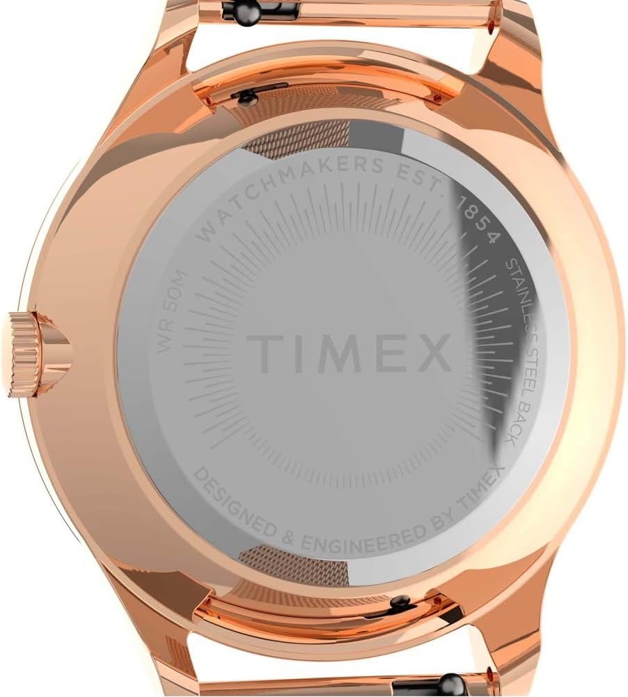 image:imageTimex Womens Celestial Opulence 32mm Watch with Rose GoldTone Stainless Steel Mesh Bracelet