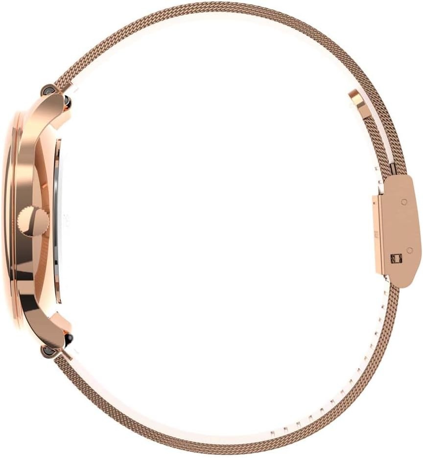 image:imageTimex Womens Celestial Opulence 32mm Watch with Rose GoldTone Stainless Steel Mesh Bracelet