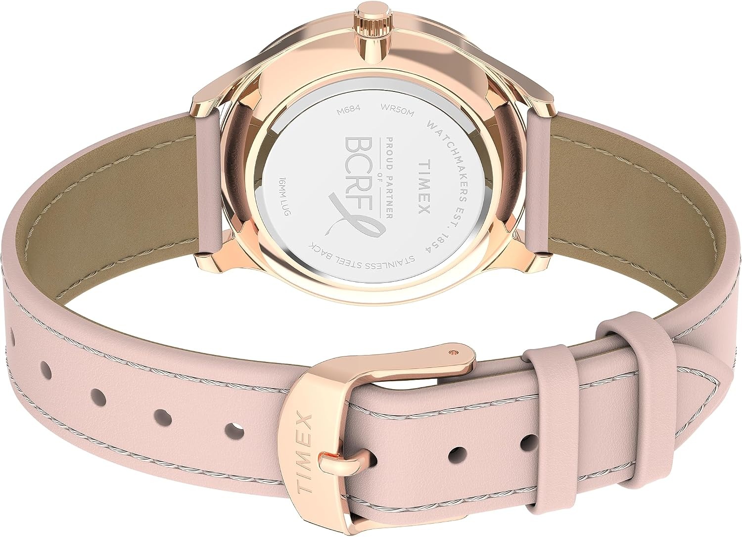 image:imageTimex Womens Dress 32mm Watch White Dial Rose GoldTone CasePinkWhiteRose GoldToneCrystals