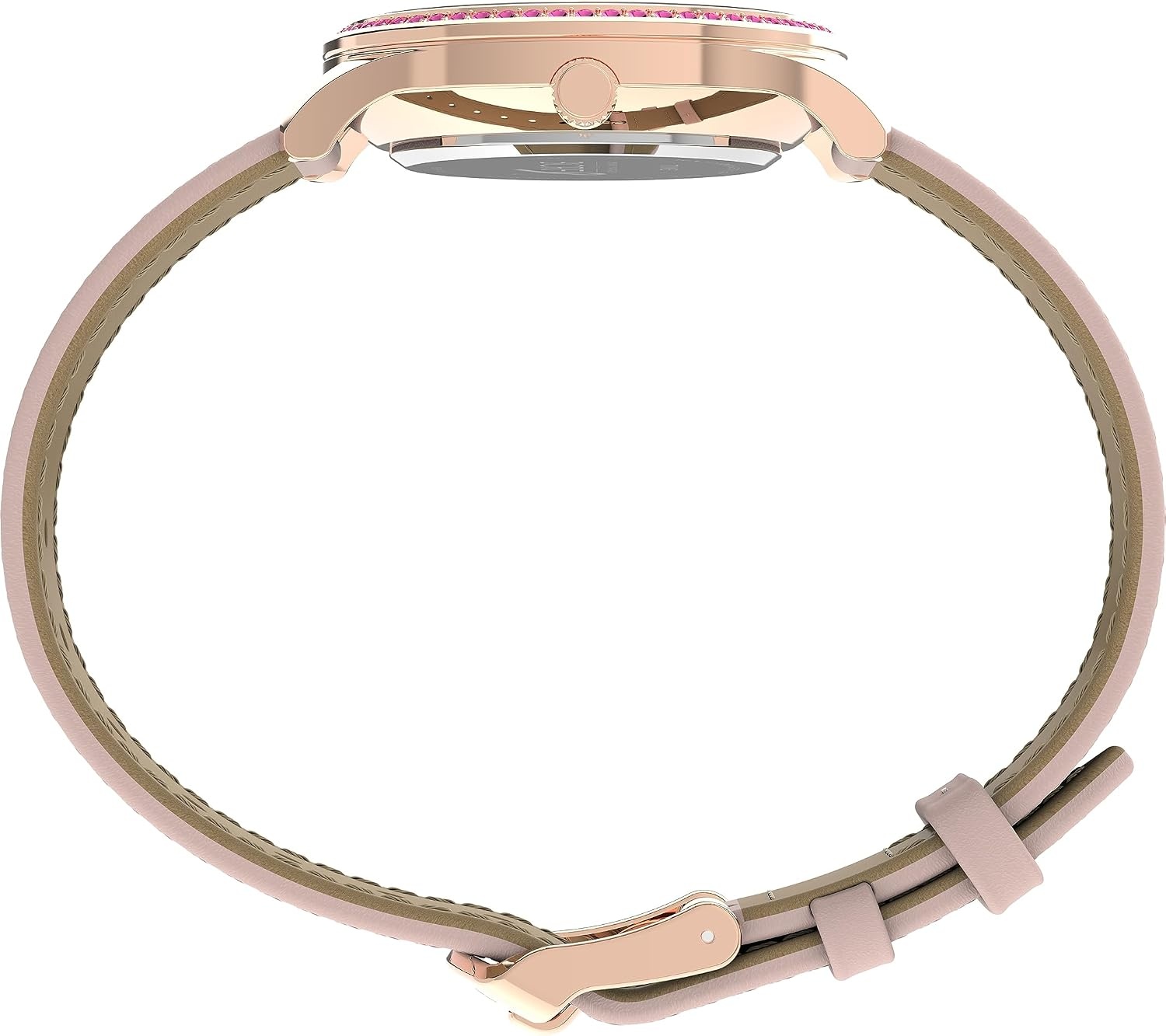 image:imageTimex Womens Dress 32mm Watch White Dial Rose GoldTone CasePinkWhiteRose GoldToneCrystals