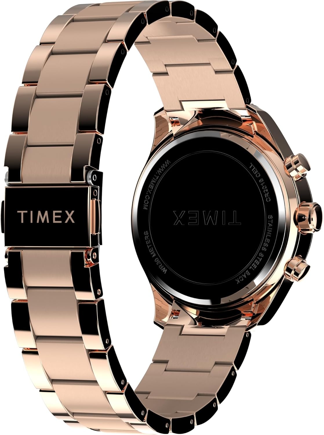 image:imageTimex Womens Dress 38mm WatchRose GoldToneBlackRose GoldTone