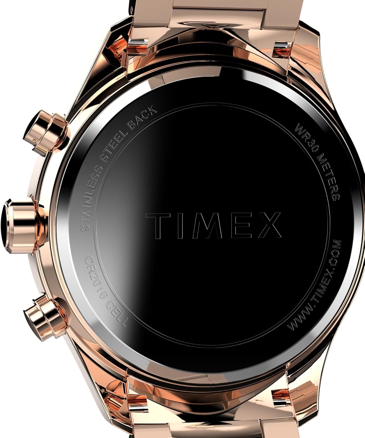 image:imageTimex Womens Dress 38mm WatchRose GoldToneBlackRose GoldTone