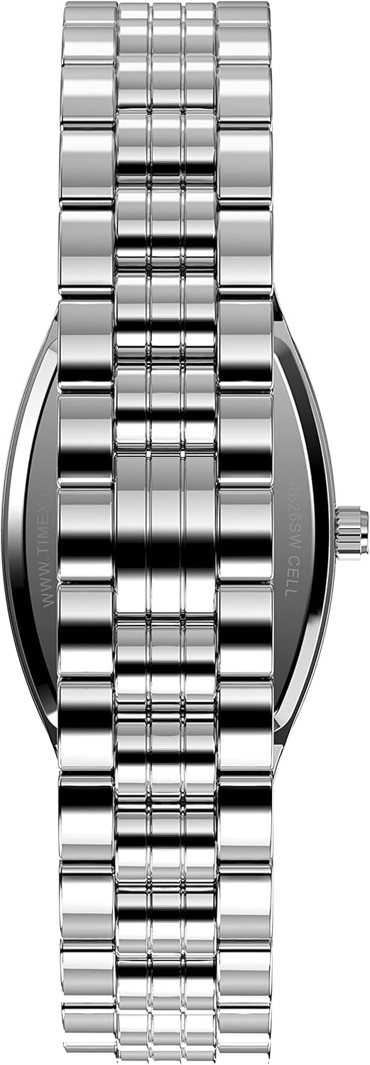 image:imageTimex Womens Dress Tonneau 21mm WatchSilverToneBlack