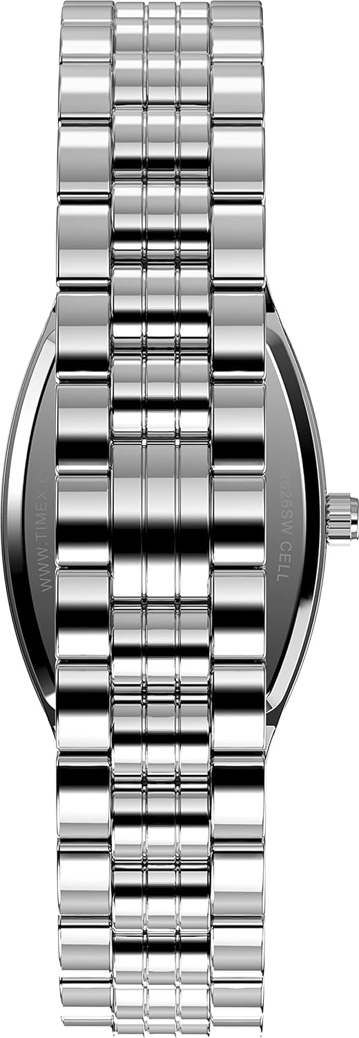 image:imageTimex Womens Dress Tonneau 21mm WatchSilverToneBlack
