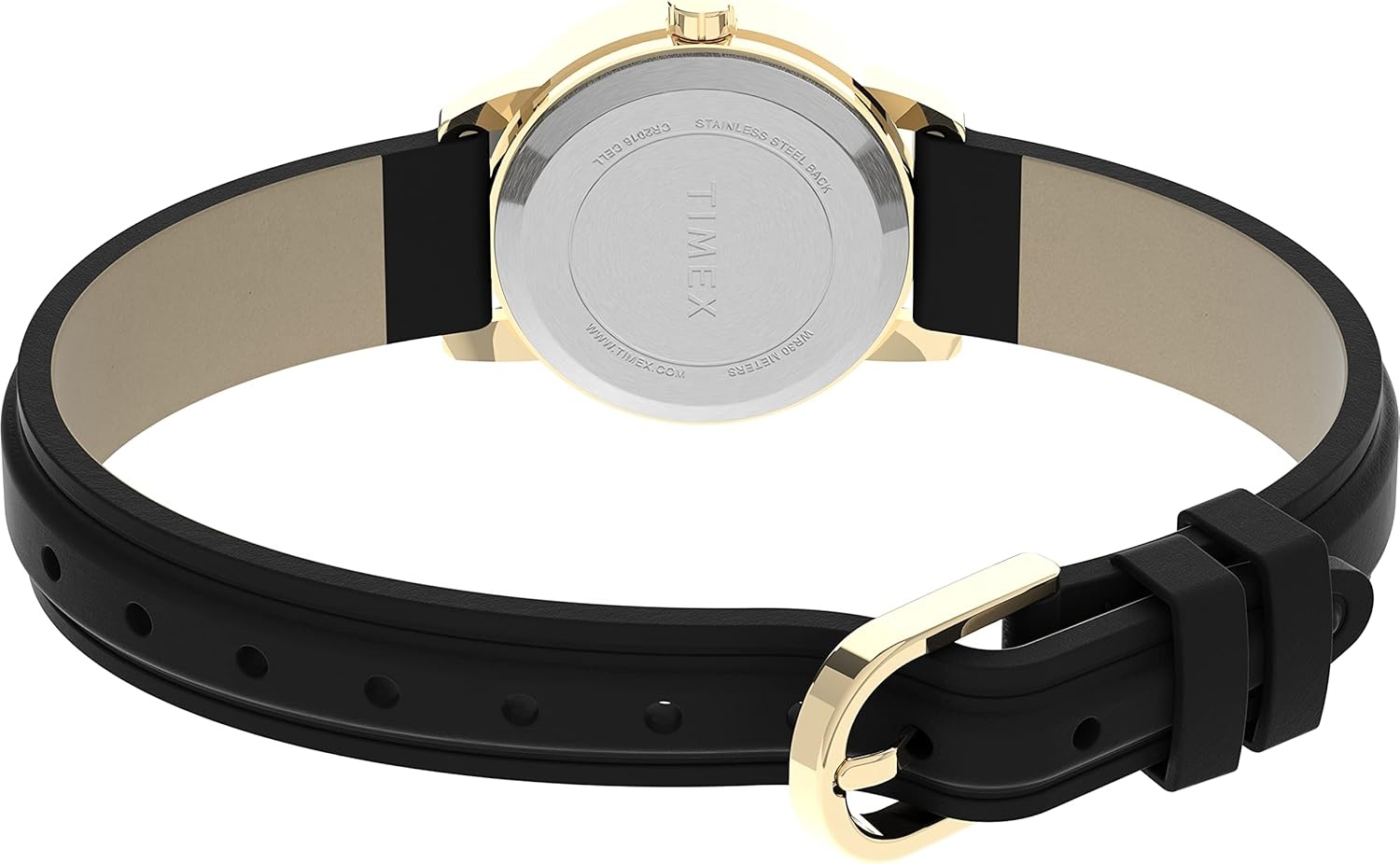 image:imageTimex Womens Easy Reader WatchBlackGoldToneWhite25mm