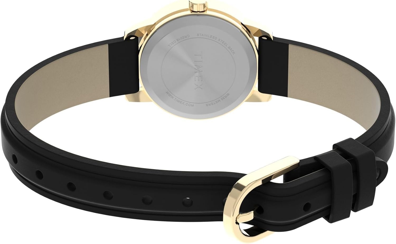 image:imageTimex Womens Easy Reader WatchBlackGoldToneWhiteA25mm