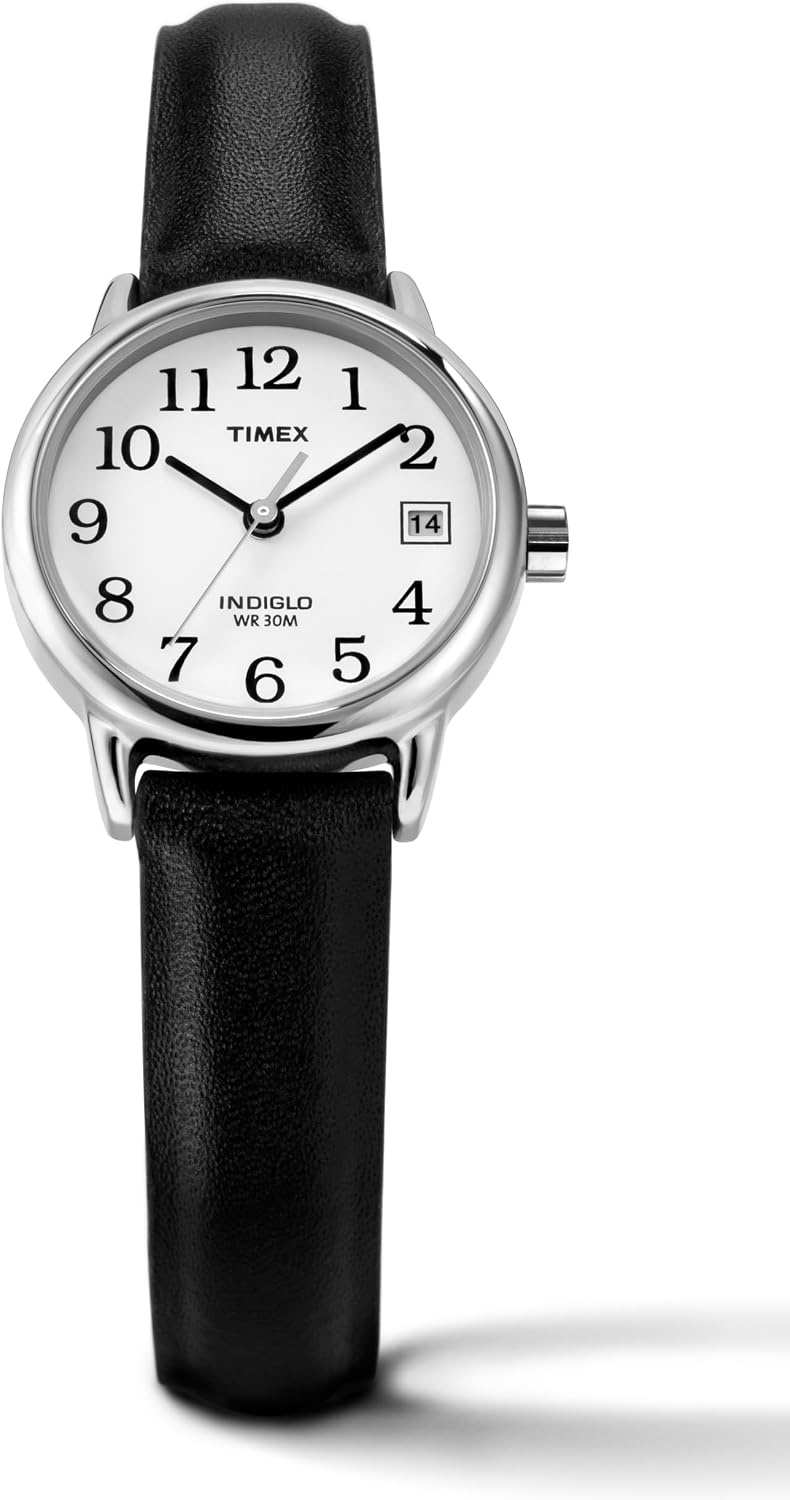 image:imageTimex Womens Easy Reader WatchBlackSilverToneWhite25mm