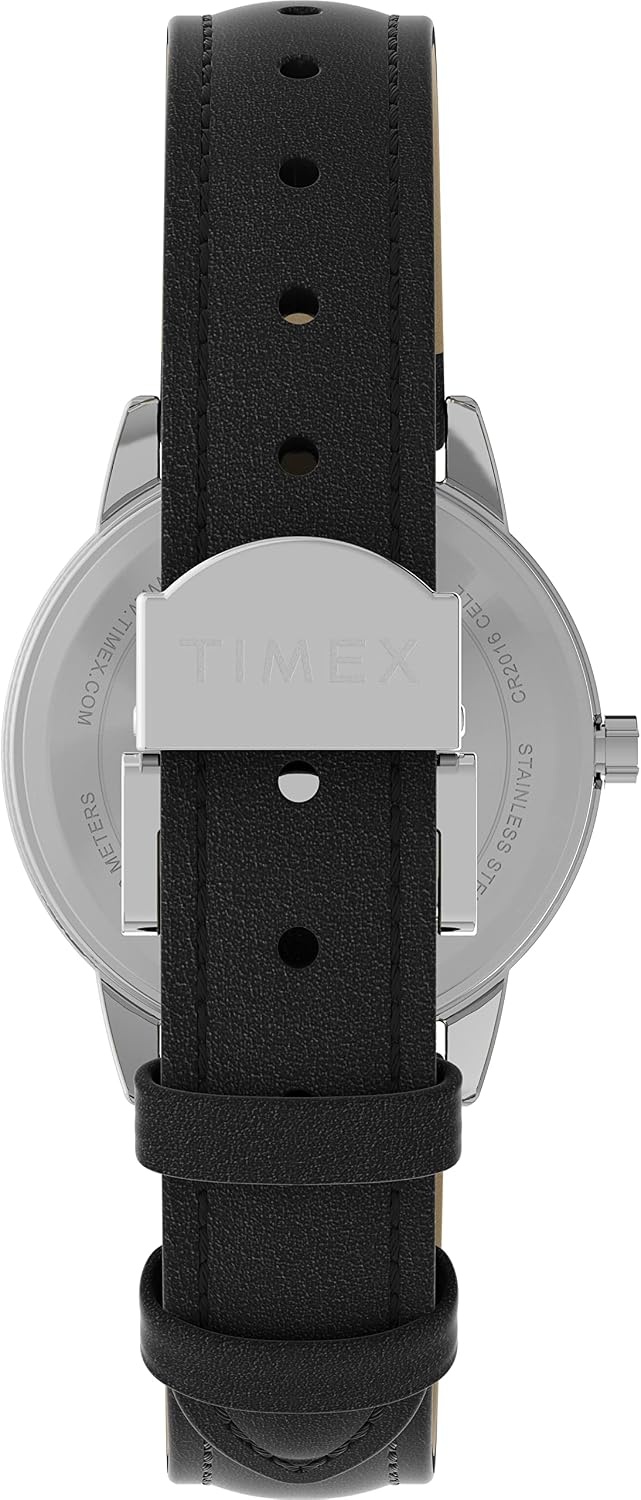 image:imageTimex Womens Easy Reader WatchBlackSilverToneWhite30mm