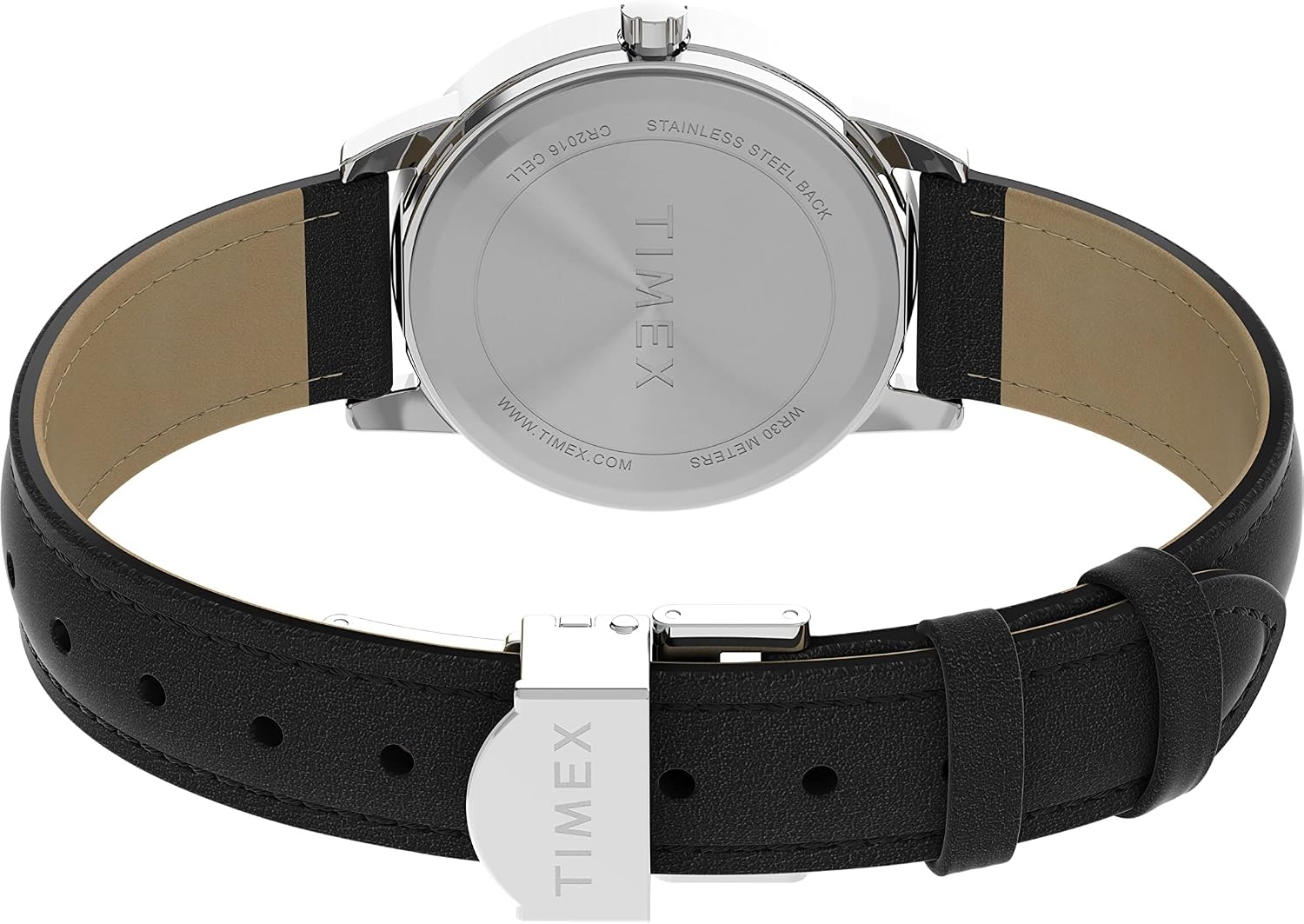 image:imageTimex Womens Easy Reader WatchBlackSilverToneWhite30mm