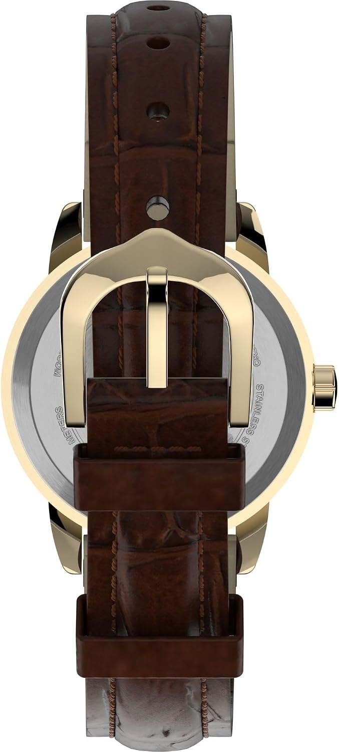 image:imageTimex Womens Easy Reader WatchBrownGoldToneNatural25mm