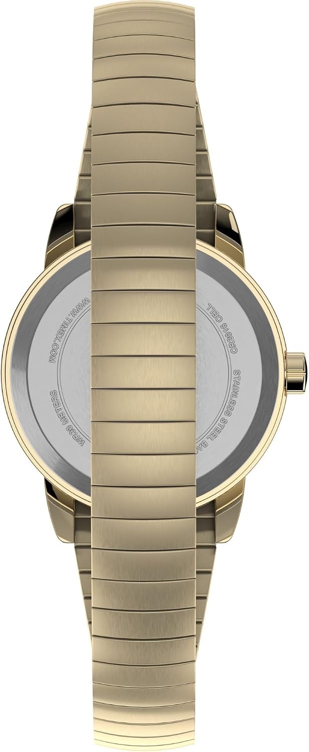 image:imageTimex Womens Easy Reader WatchGoldToneGoldToneWhiteA25mm