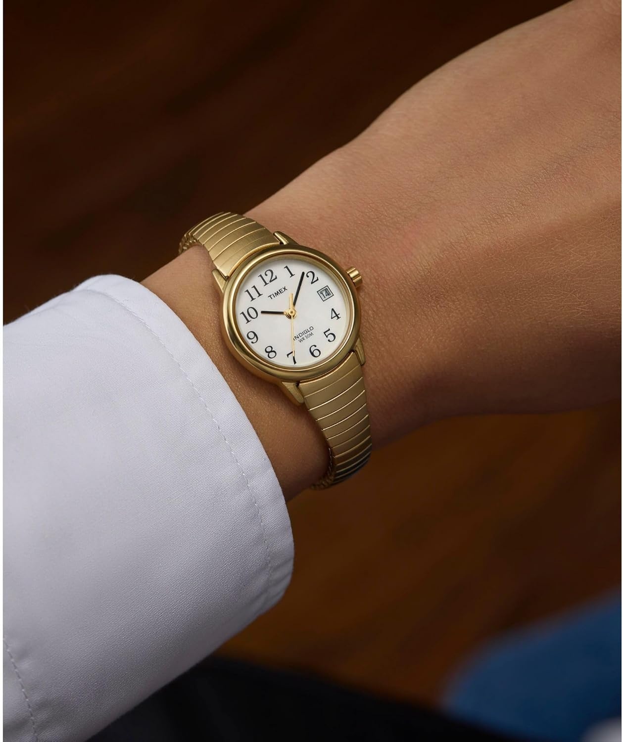 image:imageTimex Womens Easy Reader WatchGoldToneGoldToneWhiteA25mm