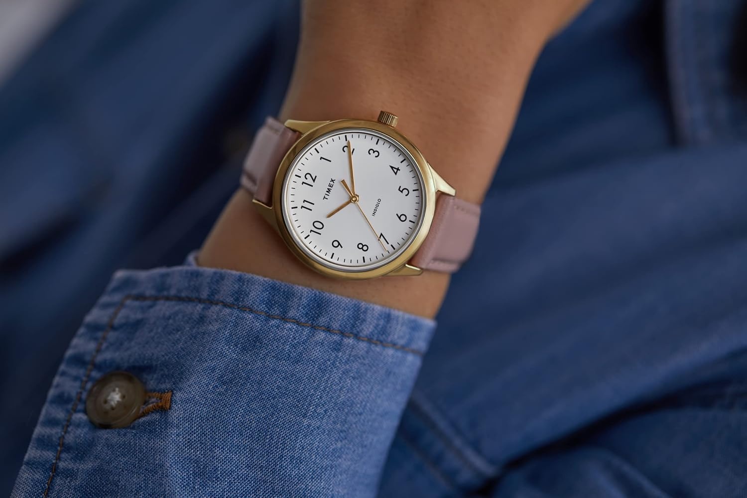 image:imageTimex Womens Easy Reader WatchPinkRose GoldToneWhite32mm