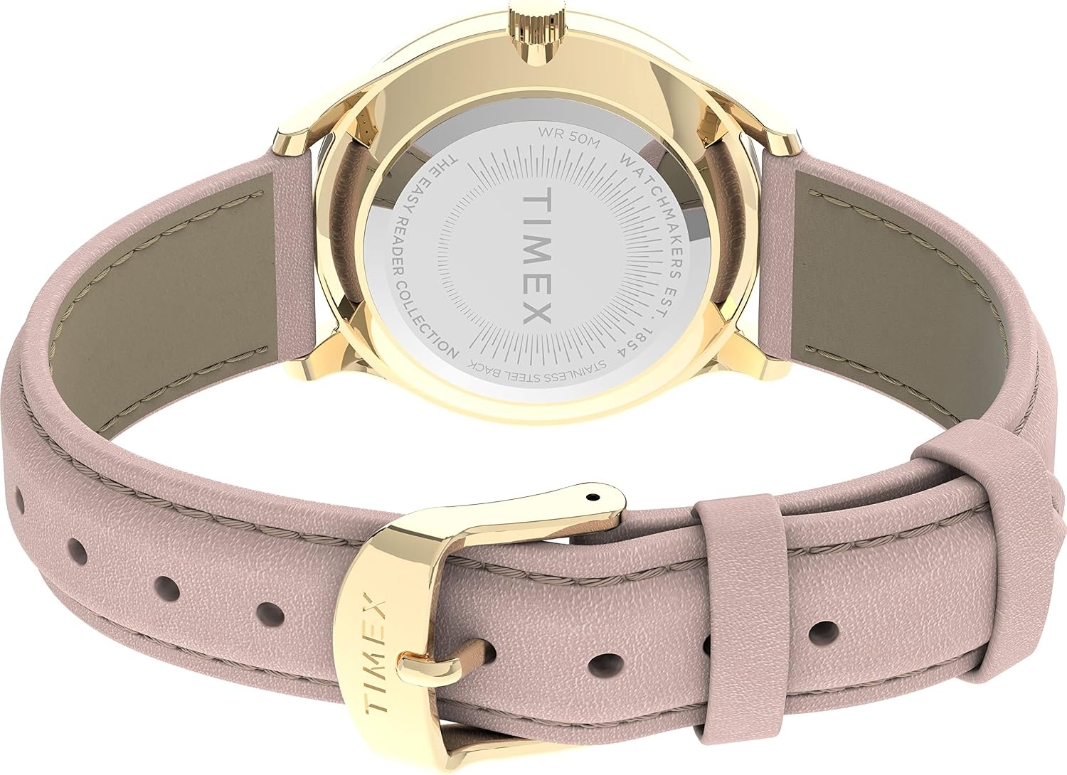 image:imageTimex Womens Easy Reader WatchPinkRose GoldToneWhite32mm