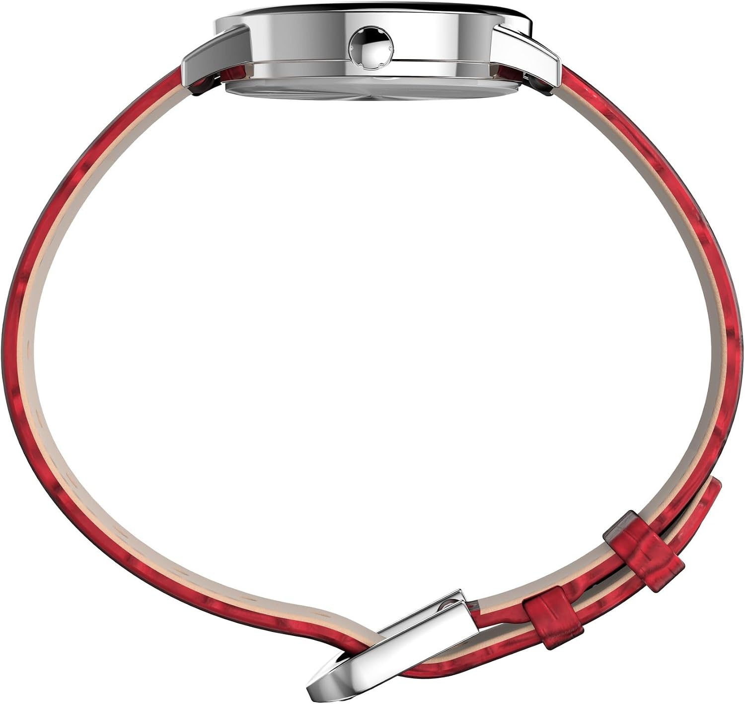 image:imageTimex Womens Easy Reader WatchRedSilverToneWhite30mm