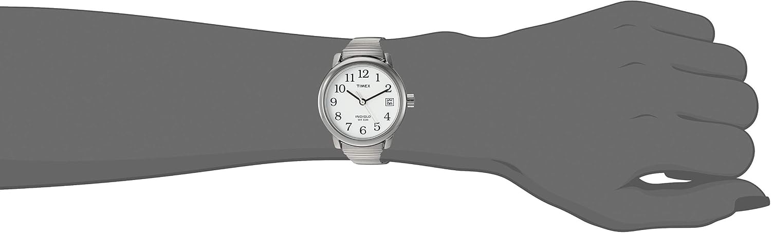image:imageTimex Womens Easy Reader WatchStainless SteelSilverToneWhite25mm